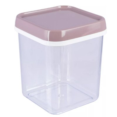 Банка для сыпучих продуктов 1,2л квадр. (то)