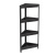 Этажерка угловая VIKEA 4-х ярусная (черный) (то)