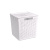 Коробка "Лофт" 23л с крышкой квадр.(белый)  (то)