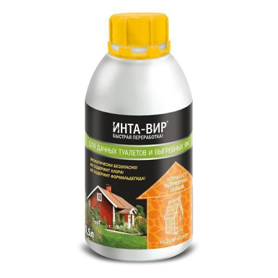 Средства по уходу Инта-вир  для дачного туалета 0,5л