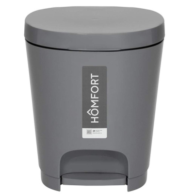 Контейнер для мусора 8л YUTO (серый)