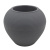 Кашпо пластиковое СФЕРА Ø-13см h-18см серый