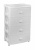 Комод 4-х секционный широкий "Флоран" (белый)(то)