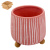Кашпо керамическое ЛУКРЕЦИЯ розовое 15*15*16см, на деревянных ножках