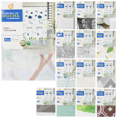 Штора для ванной 180*180см (материал - PEVA)