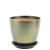 Горшок Глянец бутон мет.чер/зол 12см (ГЛ11/1)   