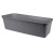Ящик балконный 63см "Ротанг" с дренажем (серый) (то)