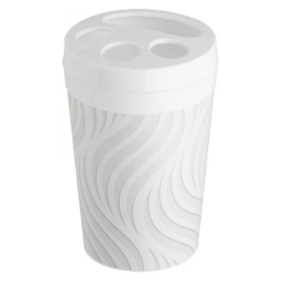 Стакан для зубных щеток Breeze (белый) (то)