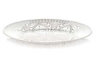 Тарелка упроч. БОХО 195 мм (цв.бежевый) (рис.28769)