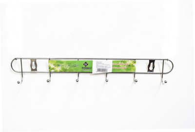 Планка металлическая с 6 крючками  эконом