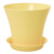 Горшок Сити 0,7л с поддоном Желтый