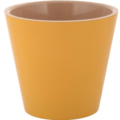 Горшок для цветов London D280мм, 10,5л c дренажной вставкой спелая груша (то)