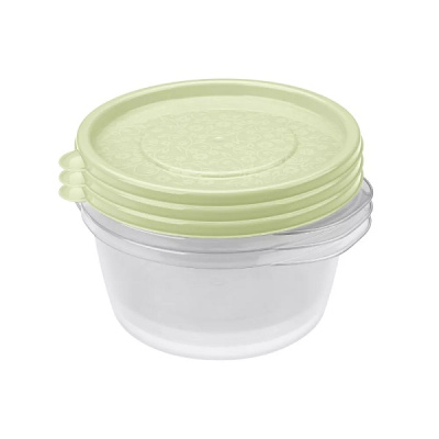 Комплект контейнеров "Арт-Декор"  0,75л. (3шт.) зел (то)