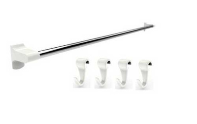 Набор рейлинг с крючками Prestige (снежно-белый)(100х630*40 мм)(то)