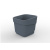 Горшок для цветов фактурный Hills 2,2л (d155, h145,5мм)(серый) (то)