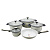 Набор посуды для приготовления 5предметов (кастрюли 16/24/28/32см и сковорода 28см)