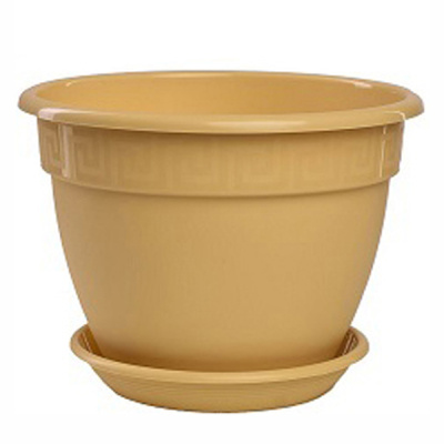 Фиалочница "Антик" D13, 0,75л с поддоном крем