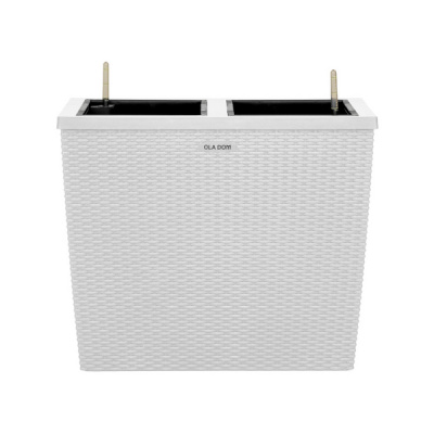 Кашпо RATTAN 28литров OLA DOM (белый)