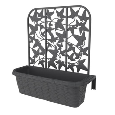 Балконный ящик RONDINE PRIVACY 60*22*64см (набор 2шт) антрацит