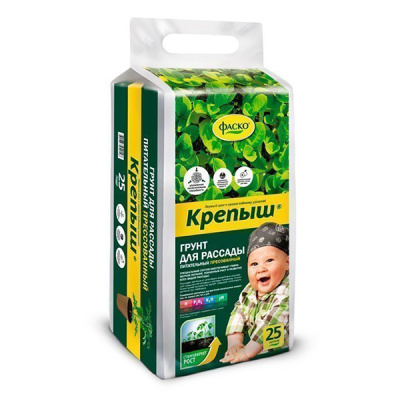 Грунт для рассады Фаско Крепыш прессованный 25 л