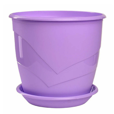 Фиалочница "Венеция" D12, 0,75л с поддоном лаванда