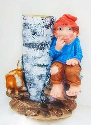 Навес-кормушка с гномом	33х34х14