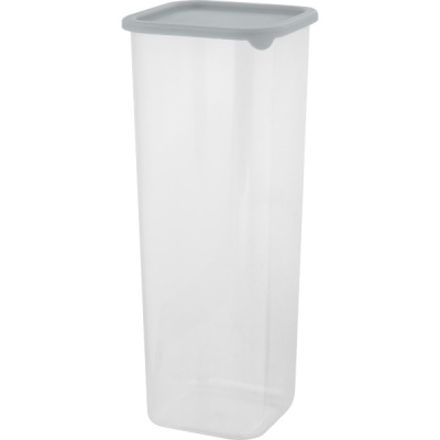 Банка для сыпучих продуктов Vanilla квадр. 1,9л с гибк.крышк. трюфель (то)