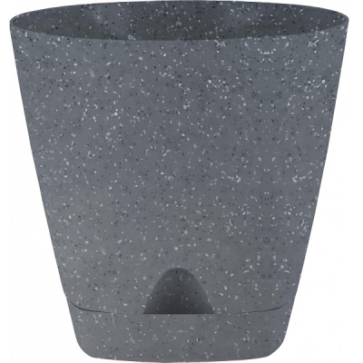 Горшок для цветов AMSTERDAM D170 с прикорневым поливом 2,5л темный камень