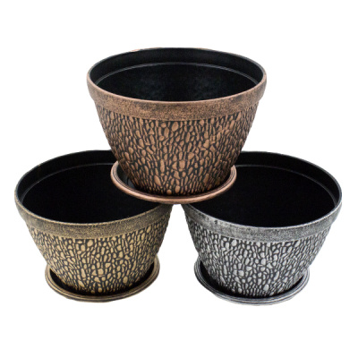 Кашпо для цветов ФАКТУРА D20xH14см(без поддона)