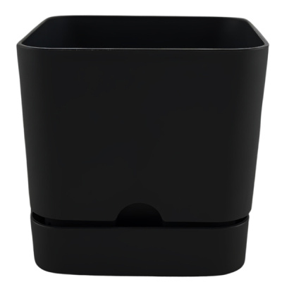 Горшок "Квадрат" Гранд, D25,5, 12,6л, черный