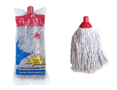 Насадка для швабры 300гр (полиэстр,хлопок) 15см