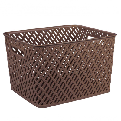 Корзина "Плетенка" 350х290х225 (коричневый) (то)