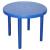 Стол круглый d 900 мм синий (то)