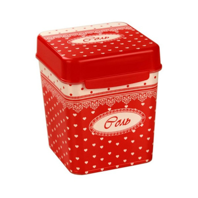 Ёмкость "Уют" (соль) 1,2л. с ложкой (то)