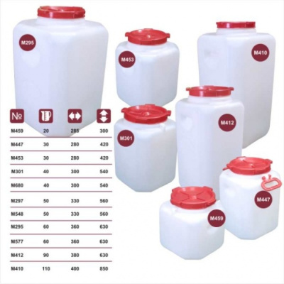 Канистра-бочка 20л. прям. (то)