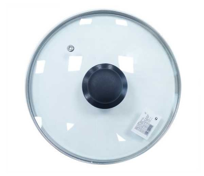 Крышка стеклянная с ручкой d28см