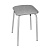 Табурет стальной с квадратным сиденьем(серый)(хпп) (то)