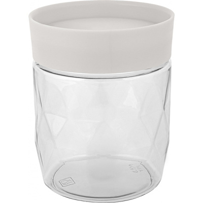 Банка для сыпучих продуктов Stockholm 0,5л пепельный жемчуг (то)