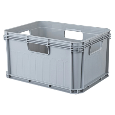 Ящик универсальный «ЕВРОБОКС» 400х300х220мм, 21,5л (Серый) (то)