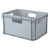 Ящик универсальный «ЕВРОБОКС» 400х300х220мм, 21,5л (Серый) (то)
