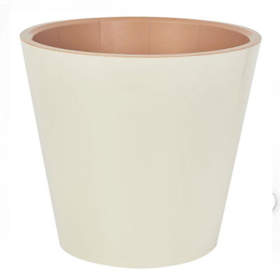 Горшок для цветов London D125мм, 1л сливочный (то)
