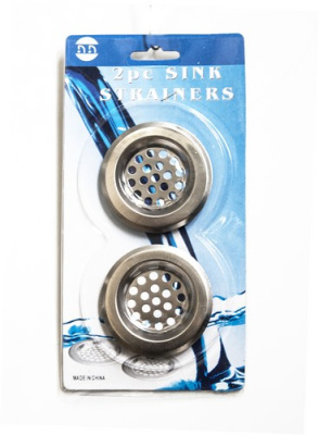 Ситечко в раковину металл 2 шт (6см)