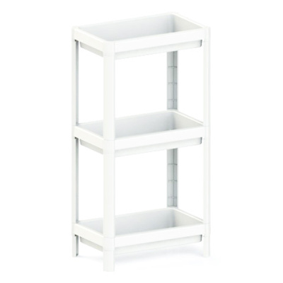 Этажерка 3-х секц. Kleo 365х230х700мм (белый)(то)