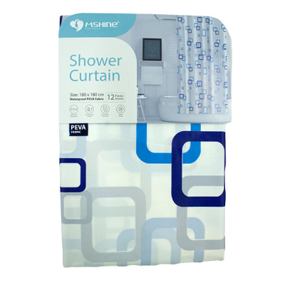 Штора для ванной комнаты 180*180см PEVA