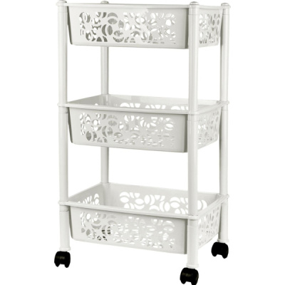 Этажерка 3-х секц.прямоугольная Light белое облако (то)