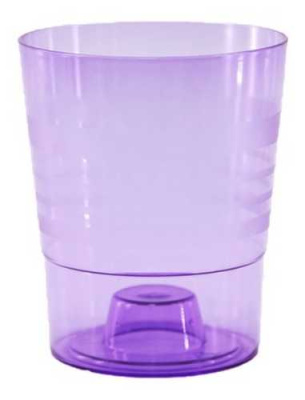 Горшок "Лилия", D12,5, без поддона 1,3л фиолетовый (то)