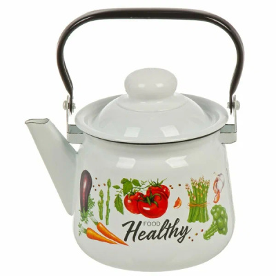 Чайник эмал 1,5л без свистка Veggies TM Appetite