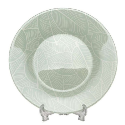 Тарелка упроч. Ливс зел.195 мм 2цв. (рис.41546)