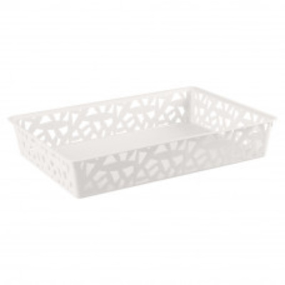 Корзинка Универсальная 340х255х60 мм XL (Белый)(то)