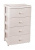 Комод 4-х секционный широкий "Флоран"  (сл.кость) (то)